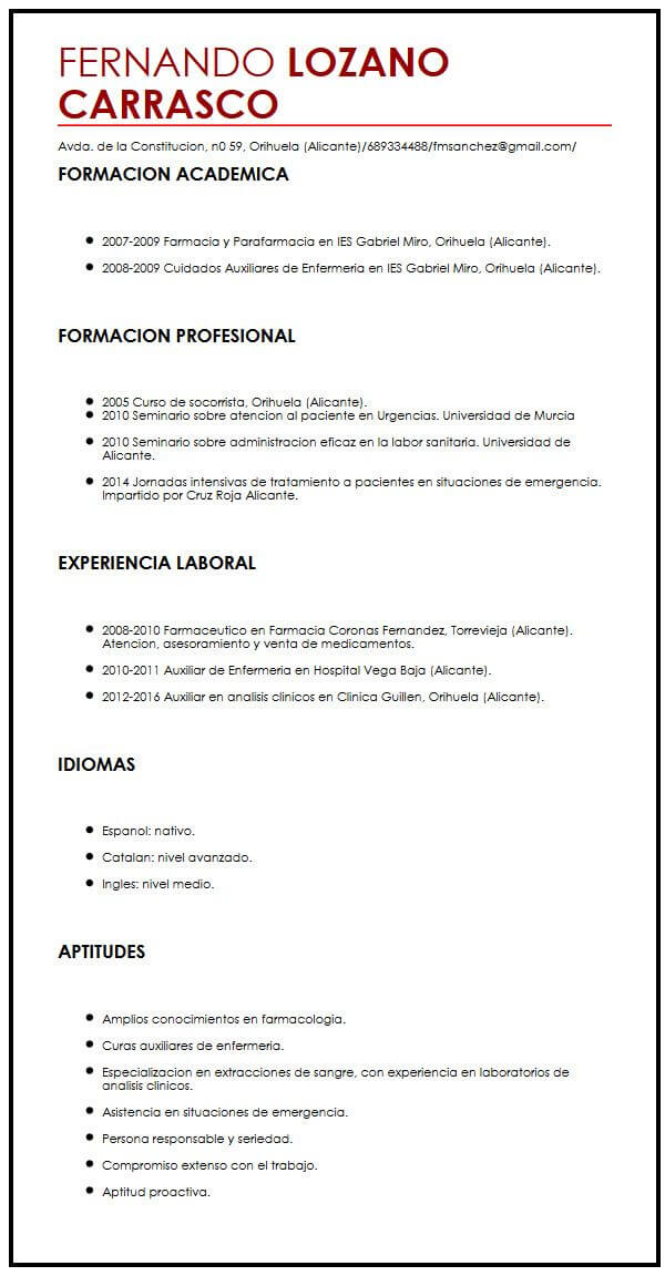 Curriculum Vitae Otros Datos De Interes