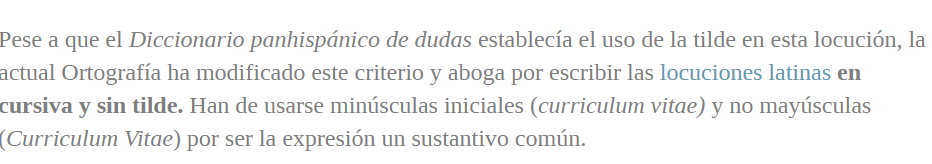 Explicación de latinismos